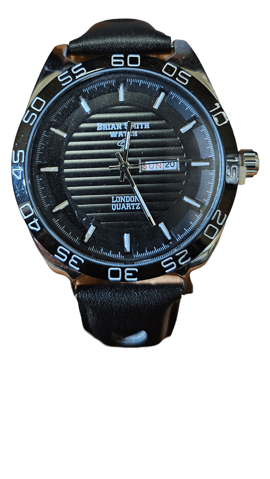 BRIAN SMITH - LONDON QUARTZ WATCH SILVER/BLACK - 1718 BRIAN SMITH - LONDON QUARTZ WATCH SILVER/BLACK - 1718